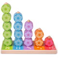 Bigjigs Toys Nasadzovanie farebných kvetiniek