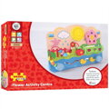 Bigjigs Toys Drevená aktívna doska Kvety