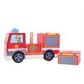 Bigjigs Toys Nasadzovanie Hasičské auto