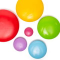Bigjigs Toys Nasadzovanie okruhliakov, farebné