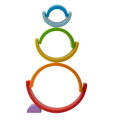 Bigjigs Toys Drevená skladacia dúha malá