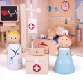 Bigjigs Toys Drevený hrací set Nemocnica