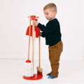 Bigjigs Toys Upratovací hrací set červený