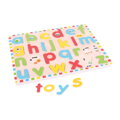 Bigjigs Toys Vkladacie Puzzle Anglická malá abeceda s obrázkami