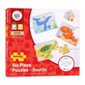 Bigjigs Toys Puzzle 3v1 Morské zvieratká