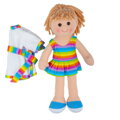 Bigjigs Toys Látková bábika Michelle - 34 cm