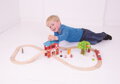 Bigjigs Rail Drevená vláčikodráha - Hasičská stanica 39 ks