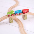 Bigjigs Rail Drevené vláčiky - Mostné piliere 6 ks