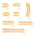 Bigjigs Rail Drevené koľaje Set 24 dielov
