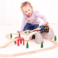 Bigjigs Rail Drevené vláčiky - Set vysokohorská dráha