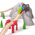 Bigjigs Rail Drevené vláčiky - Set vysokohorská dráha