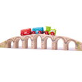 Bigjigs Rail Drevené vláčiky - Železničný viadukt