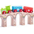 Bigjigs Rail Drevené vláčiky - Železničný viadukt