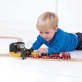 Bigjigs Rail Drevené vláčiky - Jaskyňa lebka s výhybkou 