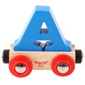 Bigjigs Rail Drevené vláčiky - Vagónik Písmeno A