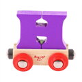 Bigjigs Rail Drevené vláčiky - Vagónik Písmeno H