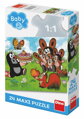Dino Puzzle maxi Krtkové narodeniny  24 ks