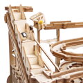RoboTime Drevené 3D mechanické puzzle Guľôčkové dráhy Špirála 233 ks