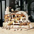RoboTime Drevené 3D mechanické puzzle Guľôčkové dráhy Špirála 233 ks