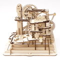 RoboTime Drevené 3D mechanické puzzle Guľôčkové dráhy Veža 227 ks
