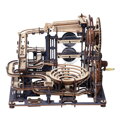 RoboTime Drevené 3D mechanické puzzle Guľôčkové dráhy Mesto prekážok 294 ks