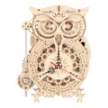 RoboTime Drevené 3D mechanické puzzle Sovie hodiny 161 ks