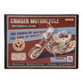 RoboTime Drevené 3D mechanické puzzle Motorka Cruiser 420 ks
