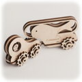 Drevené 3D puzzle Rybí voz
