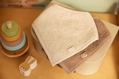 Podbradník bandana 2ks Sand / Milky Coffee