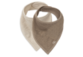 Podbradník bandana 2ks Sand / Milky Coffee