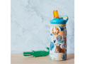 Nerezová termofľaša s náustkom Pop Kids Safari 445 ml