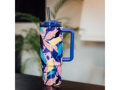 Nerezový termohrnček so slamkou Vibe Midnight Forest 880 ml