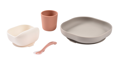 Jedálenská sada silikónová 4-dielna Terracotta / Gazelle