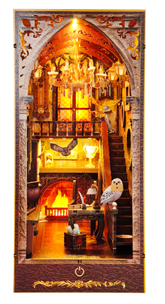2Kids Toys 3D skladačka Zarážka na knihy Miniatúra domčeka Magický dom