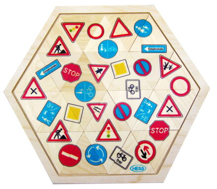 Hess Puzzle mozaika Dopravné značky 24 ks