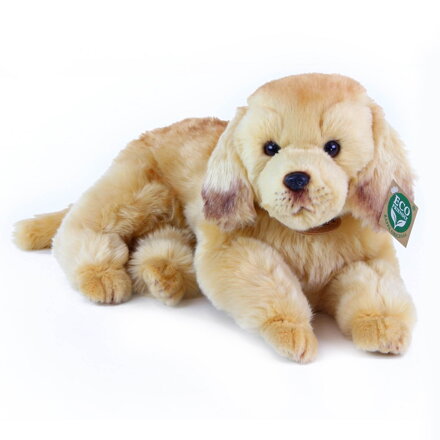 Plyšový pes zlatý retriever ležiaci 36 cm ECO-FRIENDLY