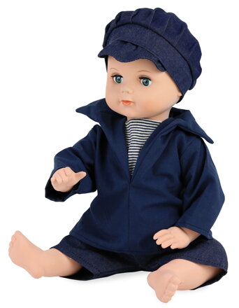 Petitcollin Bábika Marin 40 cm (modré oči)