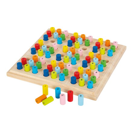 Drevené sudoku Farebné valčeky