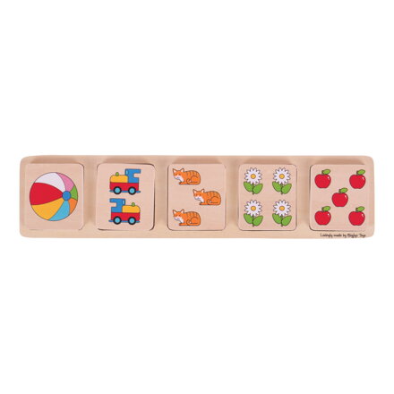 Bigjigs Toys Vkladacie puzzle počítanie