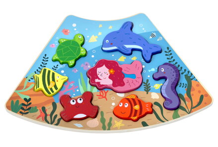 2Kids Toys Drevené puzzle Podvodný svet prepojiteľné