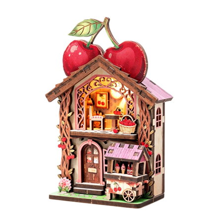 2Kids Toys 3D drevená skladačka Magnet Čerešňová chalúpka