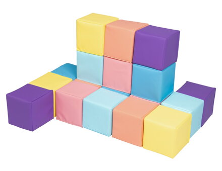 2Kids Toys Penové kocky pastelové