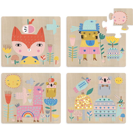 Vilac Drevené puzzle Rozvíjajúci sa príbeh