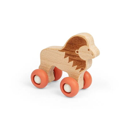 Bigjigs Toys Zvieratko na kolieskach Safari Lev