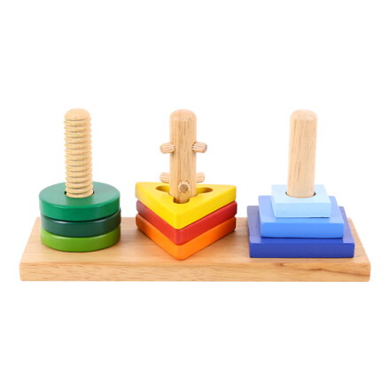 Bigjigs Toys Nasadzovacie puzzle -  Nasaď a otoč
