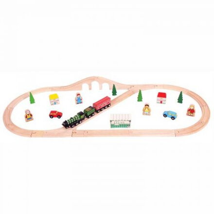 Bigjigs Rail Drevená vláčikodráha - Flying Scotsman