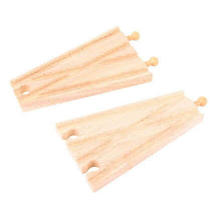 Bigjigs Rail Drevené koľaje Rovná výhybka -16 cm - 2 ks