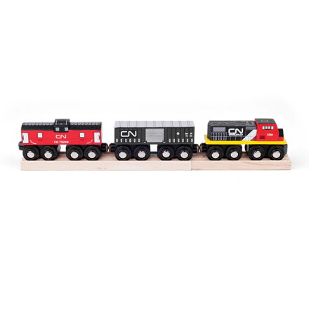Bigjigs Rail Drevené vláčiky - Nákladný vlak CN