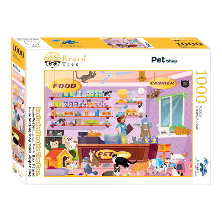 Brain Tree Puzzle Obchod s maznáčikmi 1000 dielikov