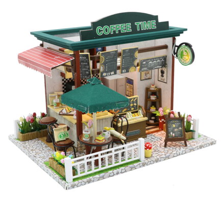 Dvěděti Miniatúra domčeka Čas na kávičku